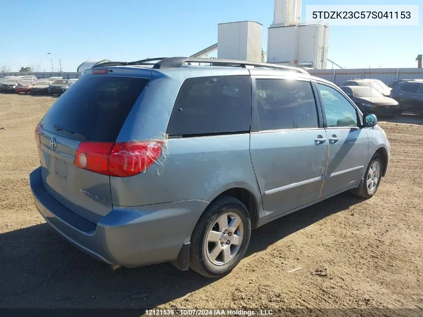 5TDZK23C57S041153 2007 Toyota Sienna Ce/Le