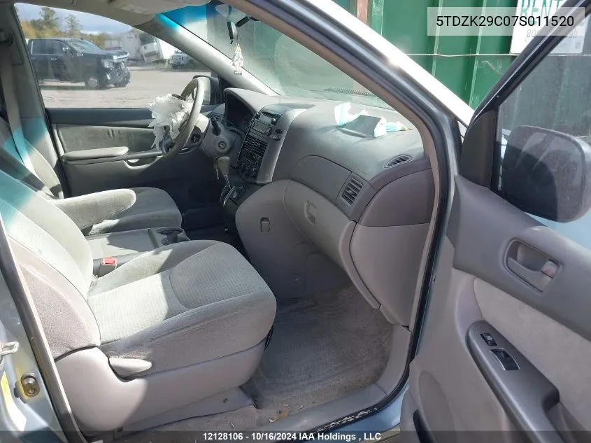 5TDZK29C07S011520 2007 Toyota Sienna Ce