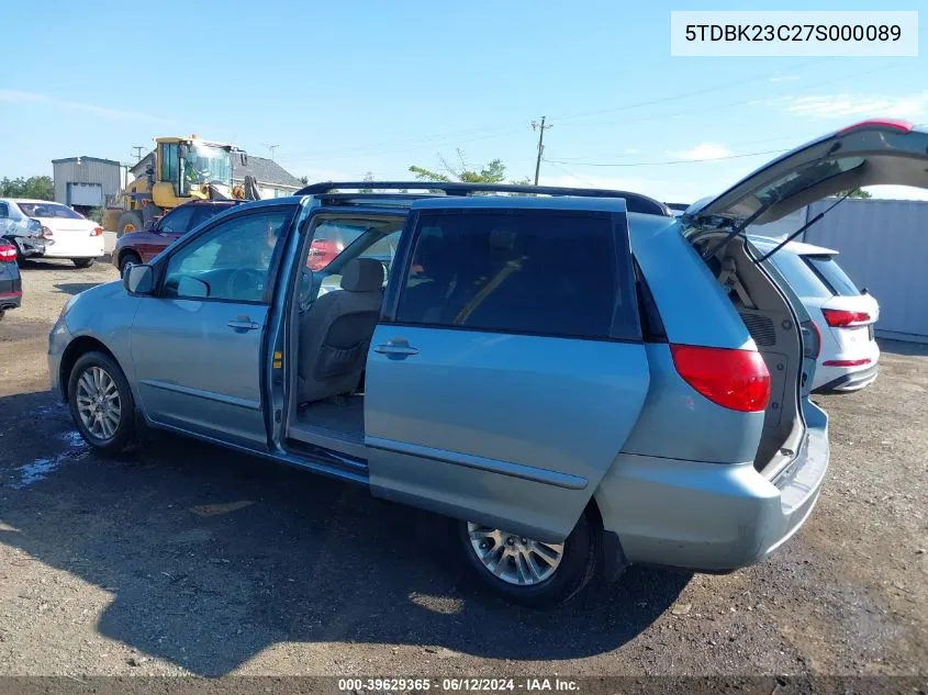 5TDBK23C27S000089 2007 Toyota Sienna Le