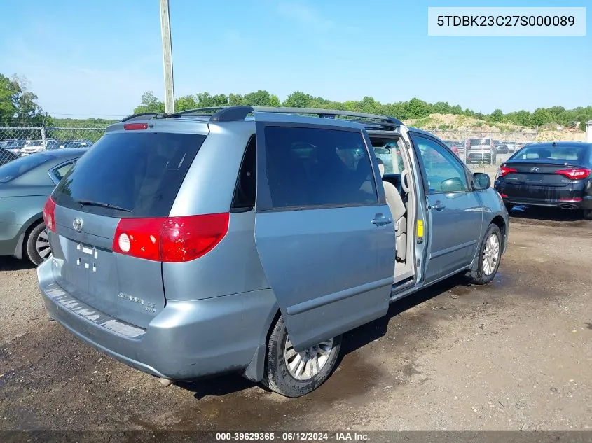 5TDBK23C27S000089 2007 Toyota Sienna Le