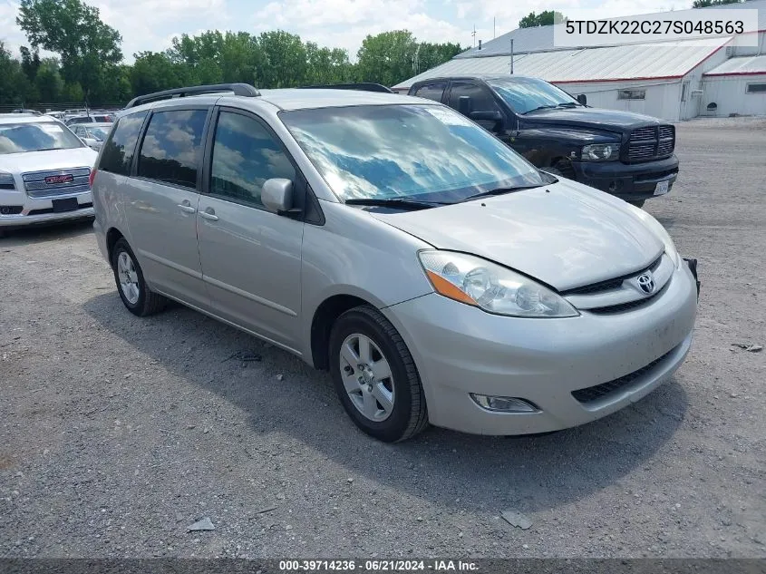 2007 Toyota Sienna Xle VIN: 5TDZK22C27S048563 Lot: 39714236