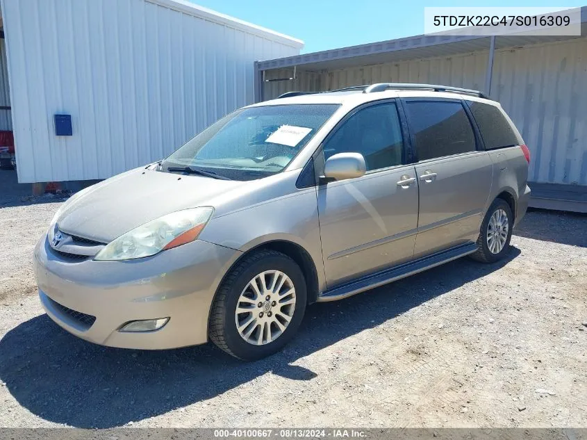 5TDZK22C47S016309 2007 Toyota Sienna Xle