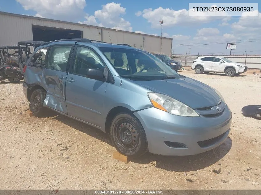 5TDZK23CX7S080935 2007 Toyota Sienna Ce