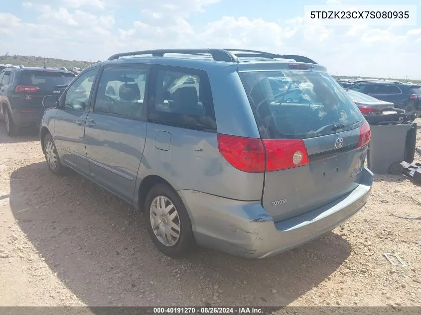 5TDZK23CX7S080935 2007 Toyota Sienna Ce