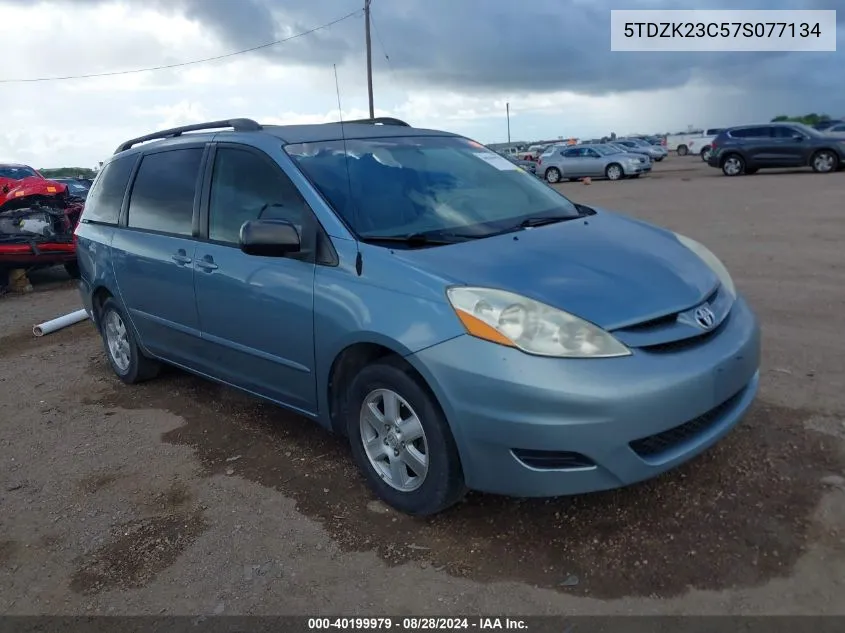 2007 Toyota Sienna Le VIN: 5TDZK23C57S077134 Lot: 40199979