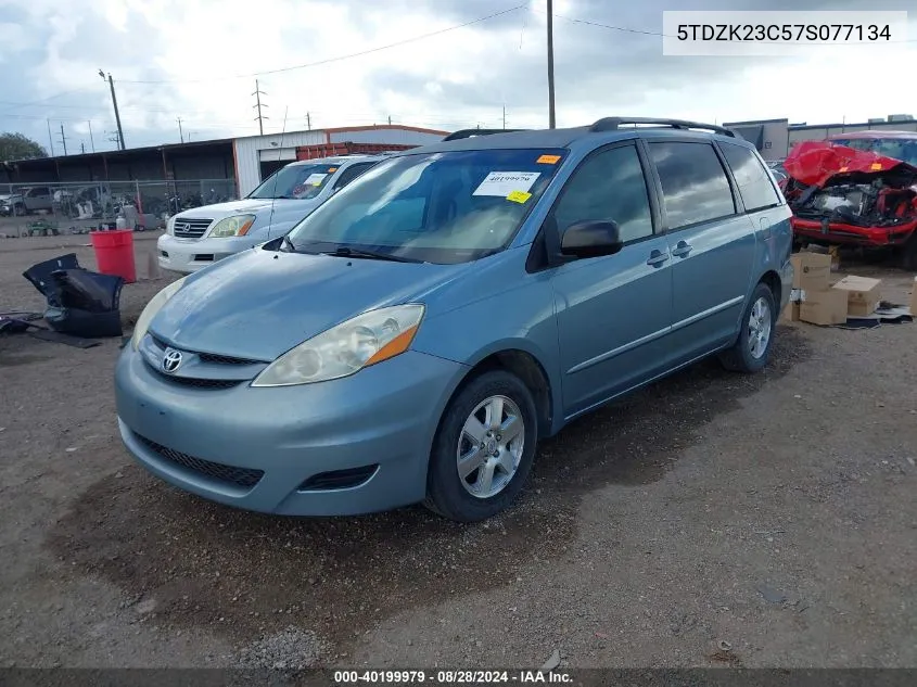 2007 Toyota Sienna Le VIN: 5TDZK23C57S077134 Lot: 40199979