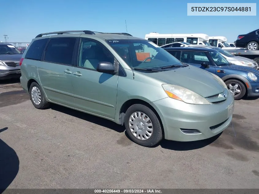 5TDZK23C97S044881 2007 Toyota Sienna Le