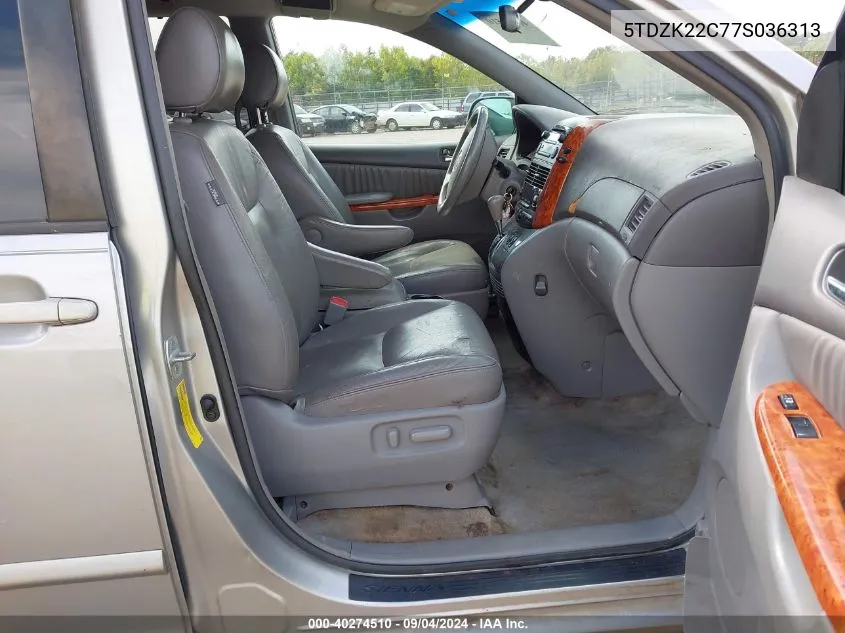 5TDZK22C77S036313 2007 Toyota Sienna Xle