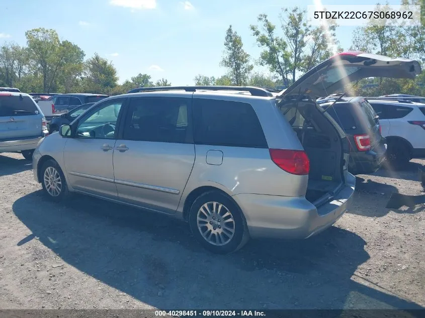 5TDZK22C67S068962 2007 Toyota Sienna Xle/Xle Limited