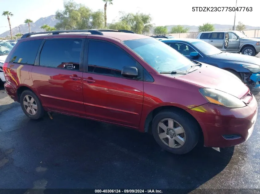 5TDZK23C77S047763 2007 Toyota Sienna Le