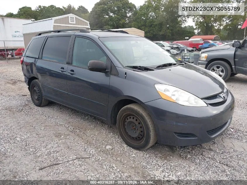 2007 Toyota Sienna Ce/Le VIN: 5TDZK23CX7S055789 Lot: 40316287