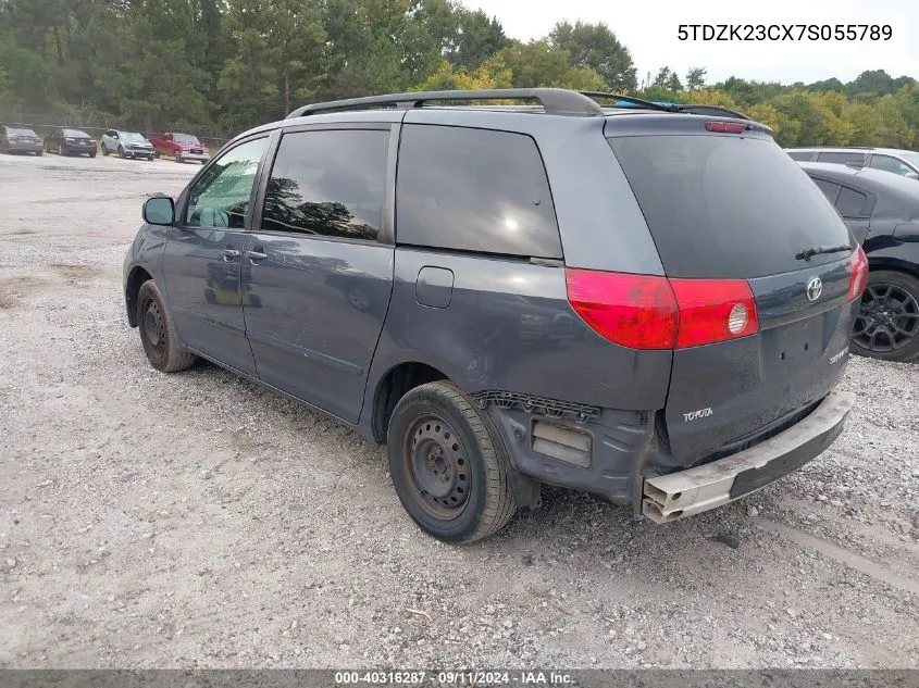 2007 Toyota Sienna Ce/Le VIN: 5TDZK23CX7S055789 Lot: 40316287