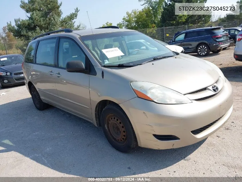 5TDZK23C27S045273 2007 Toyota Sienna Ce