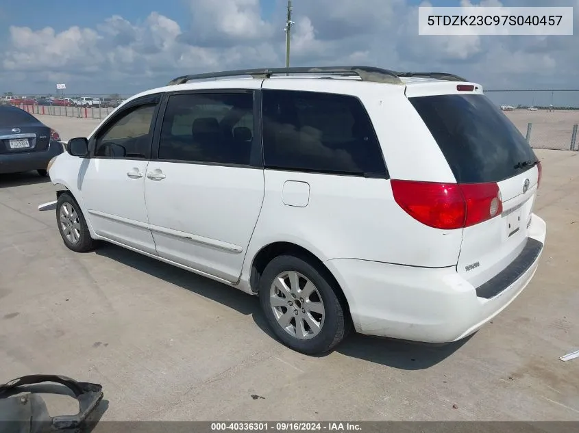 2007 Toyota Sienna Le VIN: 5TDZK23C97S040457 Lot: 40336301