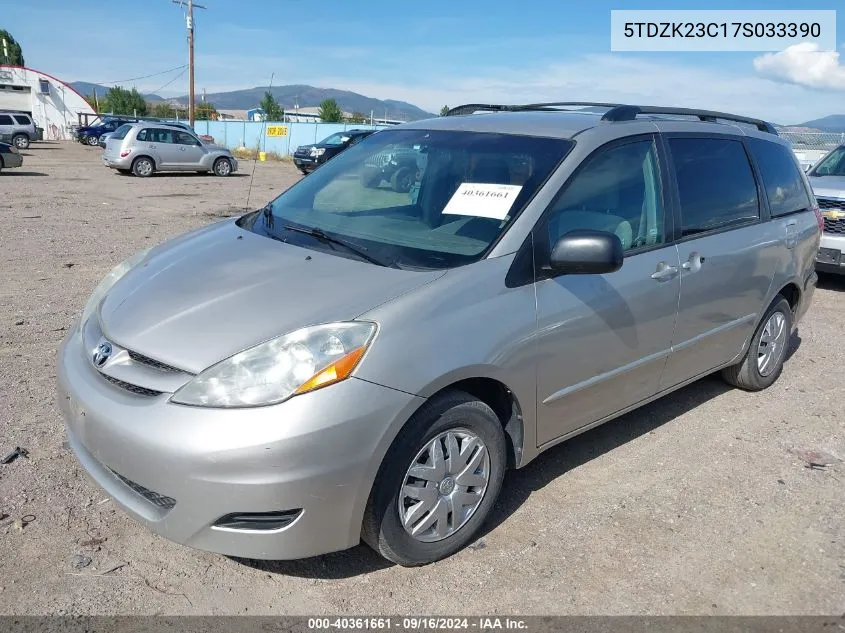 5TDZK23C17S033390 2007 Toyota Sienna Le