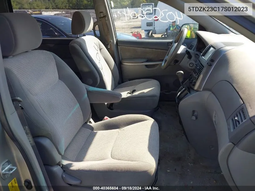 5TDZK23C17S012023 2007 Toyota Sienna Le