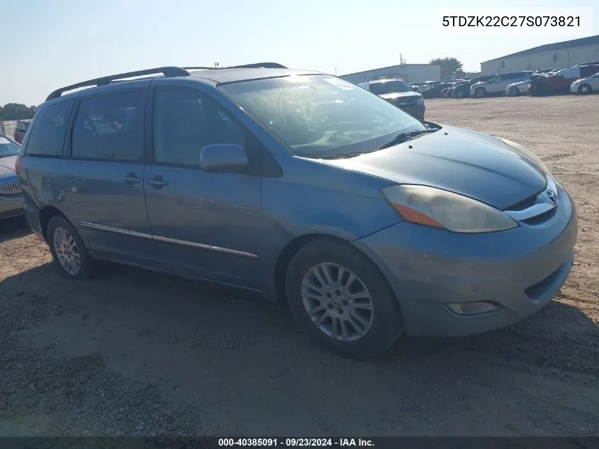 2007 Toyota Sienna Xle Limited VIN: 5TDZK22C27S073821 Lot: 40385091