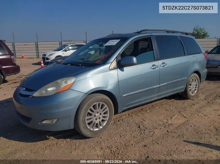 2007 Toyota Sienna Xle Limited VIN: 5TDZK22C27S073821 Lot: 40385091