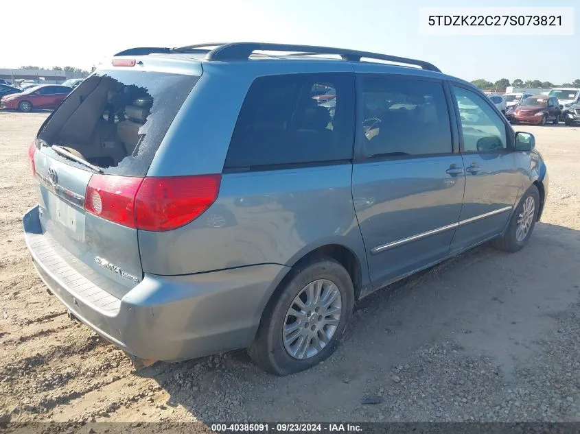 2007 Toyota Sienna Xle Limited VIN: 5TDZK22C27S073821 Lot: 40385091