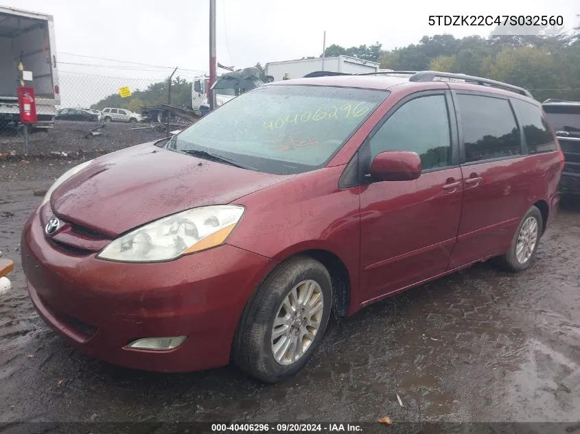 5TDZK22C47S032560 2007 Toyota Sienna Xle