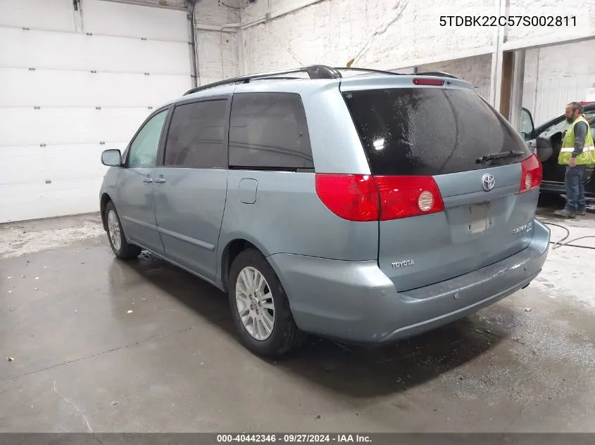 2007 Toyota Sienna Xle VIN: 5TDBK22C57S002811 Lot: 40442346