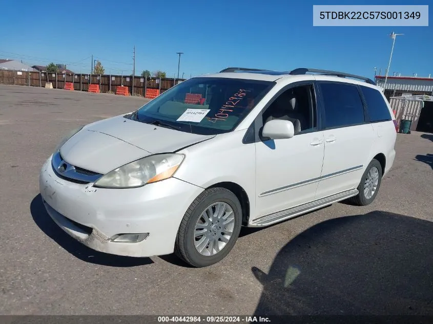 5TDBK22C57S001349 2007 Toyota Sienna Xle Limited