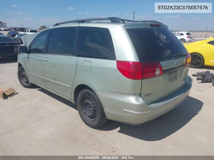 5TDZK23C37S057576 2007 Toyota Sienna Ce