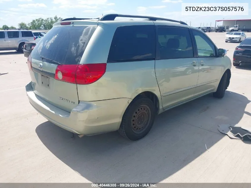 5TDZK23C37S057576 2007 Toyota Sienna Ce