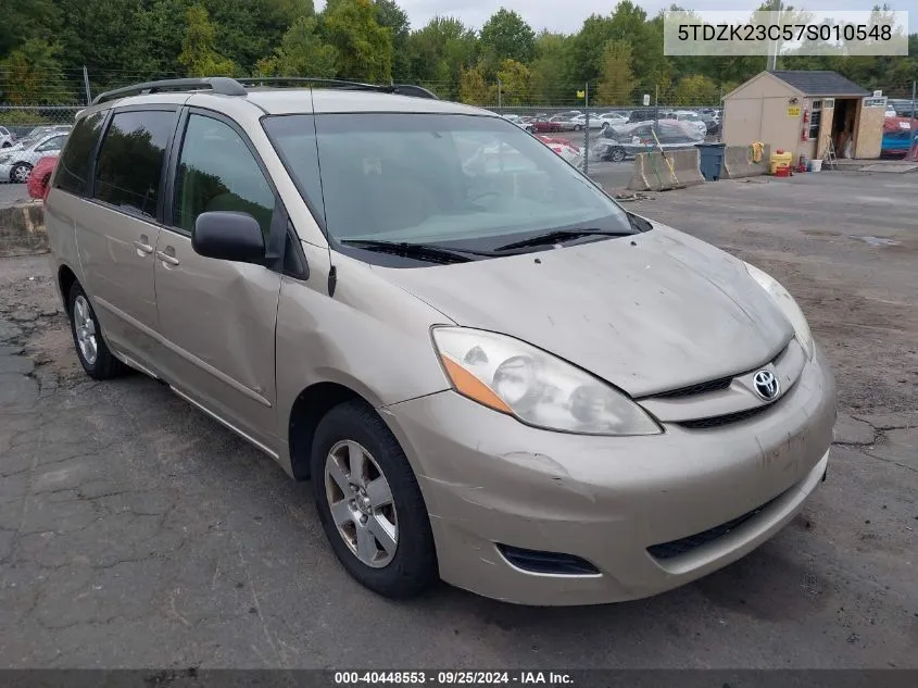 5TDZK23C57S010548 2007 Toyota Sienna Le