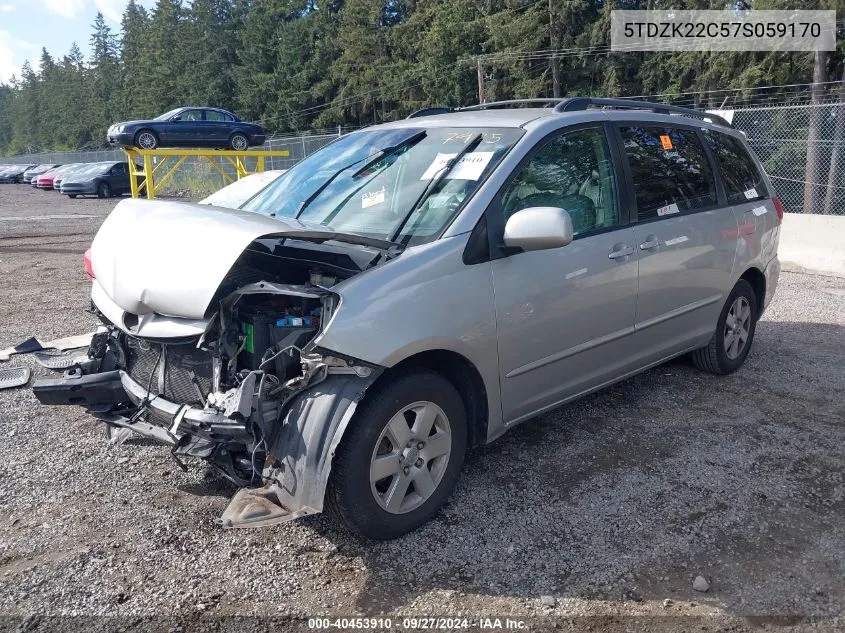 5TDZK22C57S059170 2007 Toyota Sienna Xle