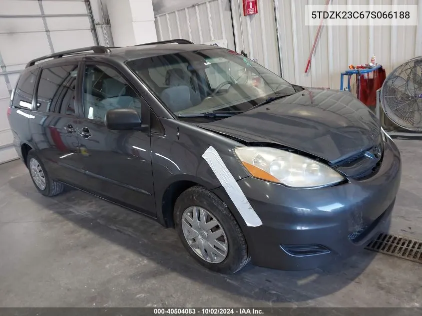 5TDZK23C67S066188 2007 Toyota Sienna Le