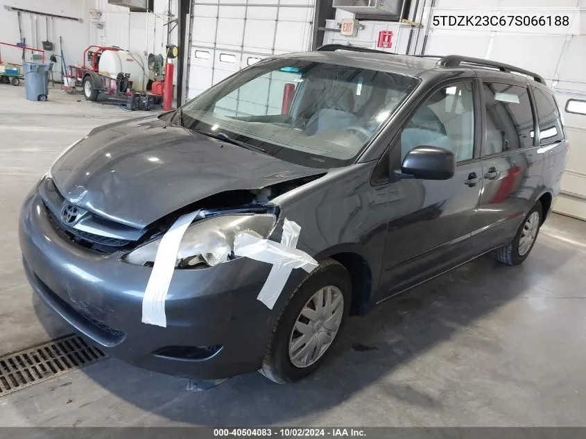 5TDZK23C67S066188 2007 Toyota Sienna Le