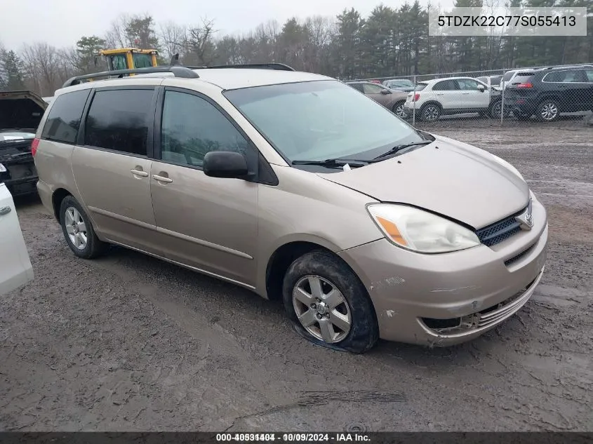 2007 Toyota Sienna Xle VIN: 5TDZK22C77S055413 Lot: 40531404