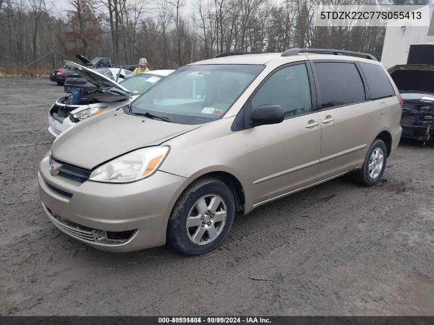 2007 Toyota Sienna Xle VIN: 5TDZK22C77S055413 Lot: 40531404