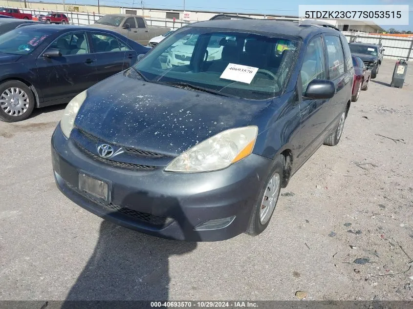 5TDZK23C77S053515 2007 Toyota Sienna Ce