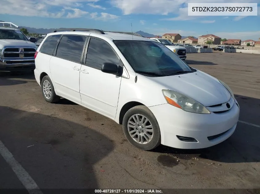 2007 Toyota Sienna Le VIN: 5TDZK23C37S072773 Lot: 40728127