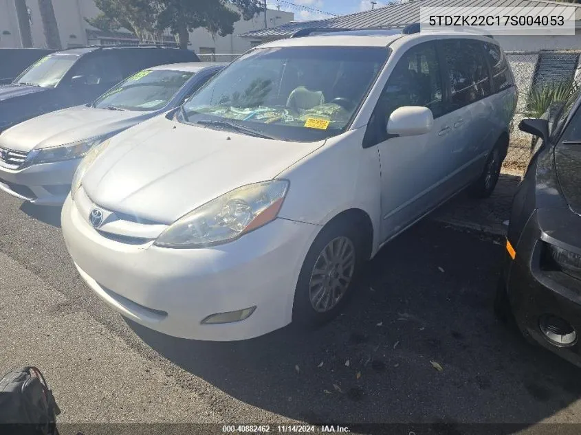 2007 Toyota Sienna Xle VIN: 5TDZK22C17S004053 Lot: 40882462