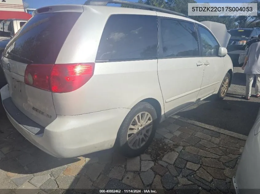 2007 Toyota Sienna Xle VIN: 5TDZK22C17S004053 Lot: 40882462