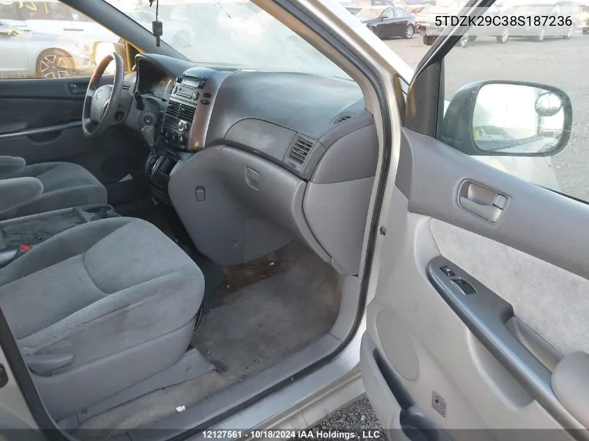 5TDZK29C38S187236 2008 Toyota Sienna Ce