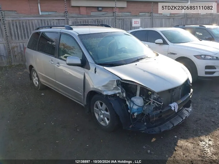 2008 Toyota Sienna Ce/Le VIN: 5TDZK23C68S111082 Lot: 12138897