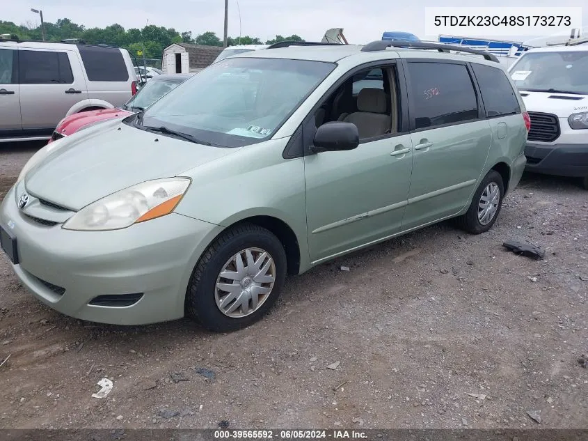 5TDZK23C48S173273 2008 Toyota Sienna Le