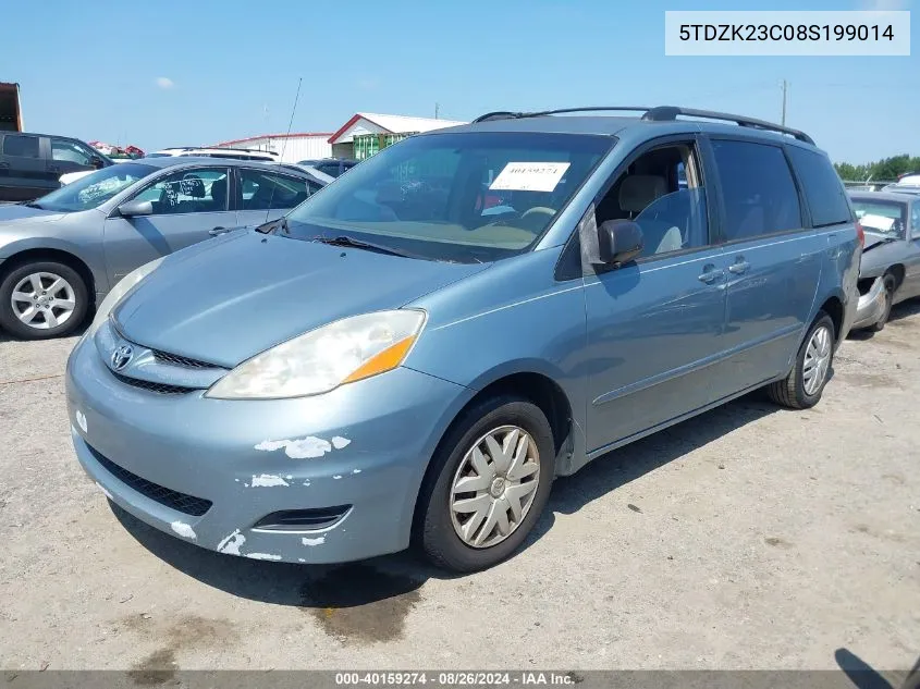 5TDZK23C08S199014 2008 Toyota Sienna Ce