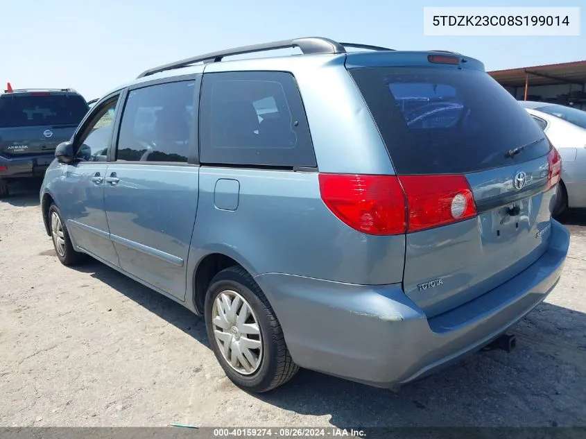 5TDZK23C08S199014 2008 Toyota Sienna Ce