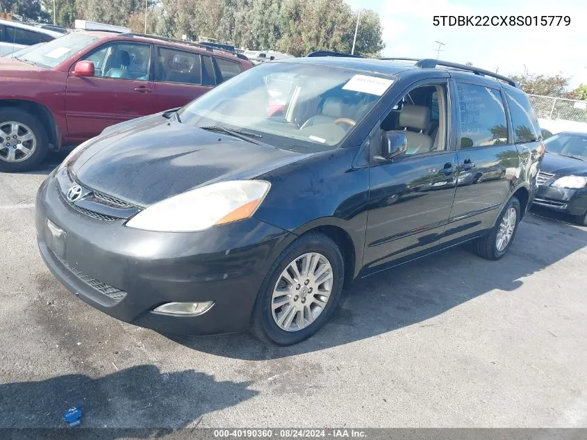 5TDBK22CX8S015779 2008 Toyota Sienna Xle