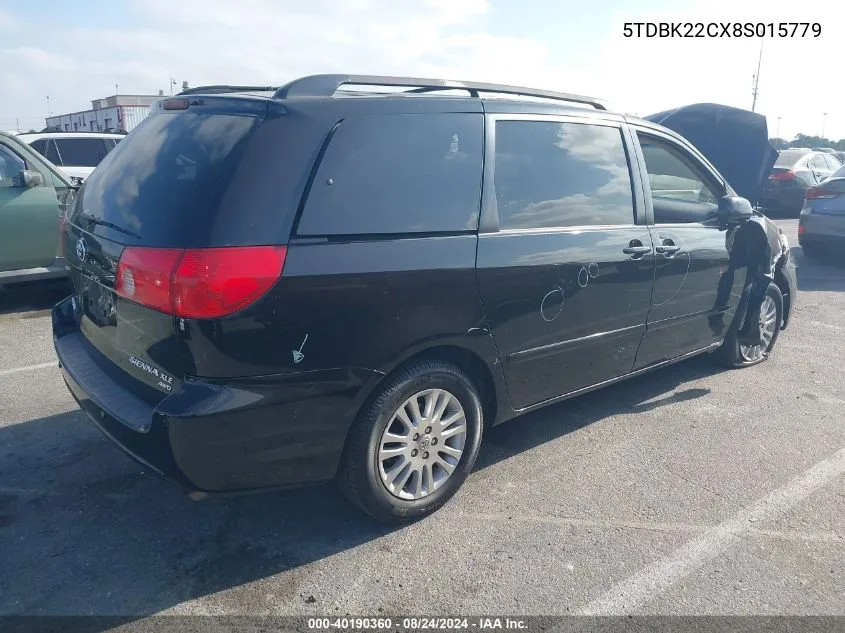 5TDBK22CX8S015779 2008 Toyota Sienna Xle