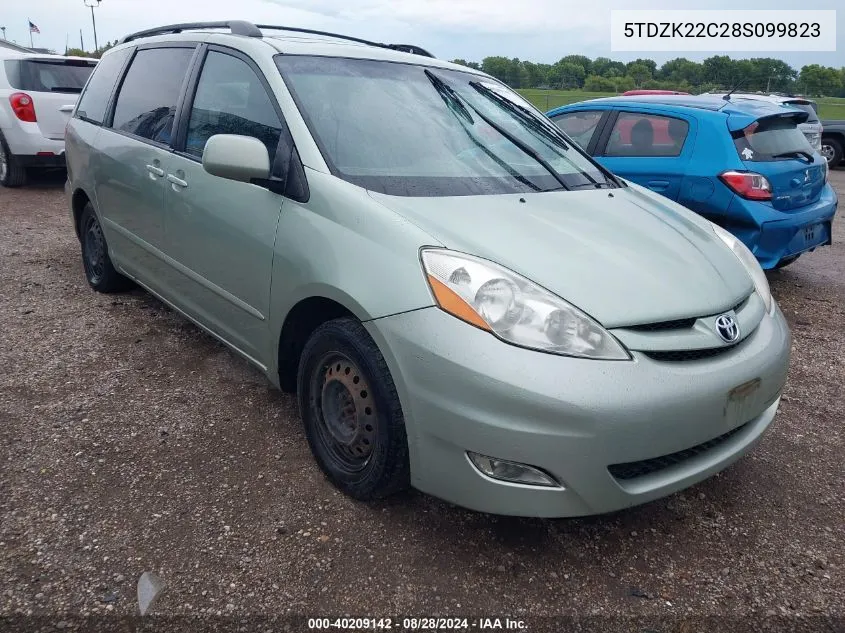 2008 Toyota Sienna Xle VIN: 5TDZK22C28S099823 Lot: 40209142