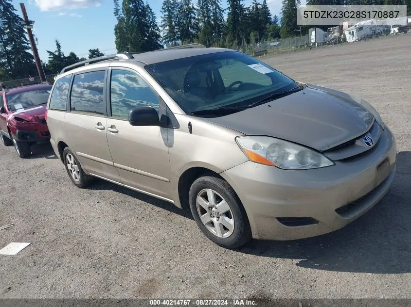 5TDZK23C28S170887 2008 Toyota Sienna Le