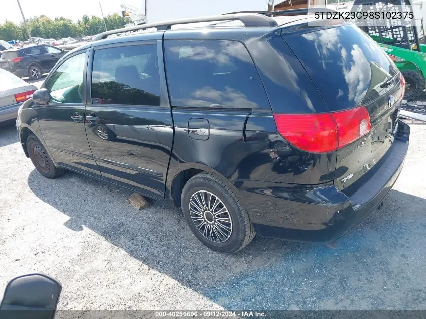 5TDZK23C98S102375 2008 Toyota Sienna Le