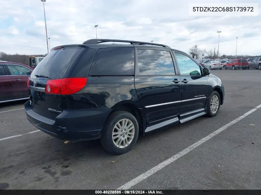 2008 Toyota Sienna VIN: 5TDZK22C68S173972 Lot: 40278591