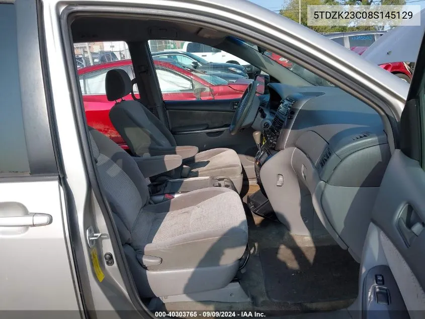 5TDZK23C08S145129 2008 Toyota Sienna Le